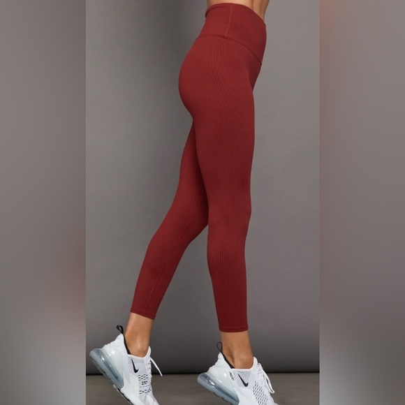 Carbon 38 Leggings Burgundy “Merlot” Medium - Picture 2 of 10